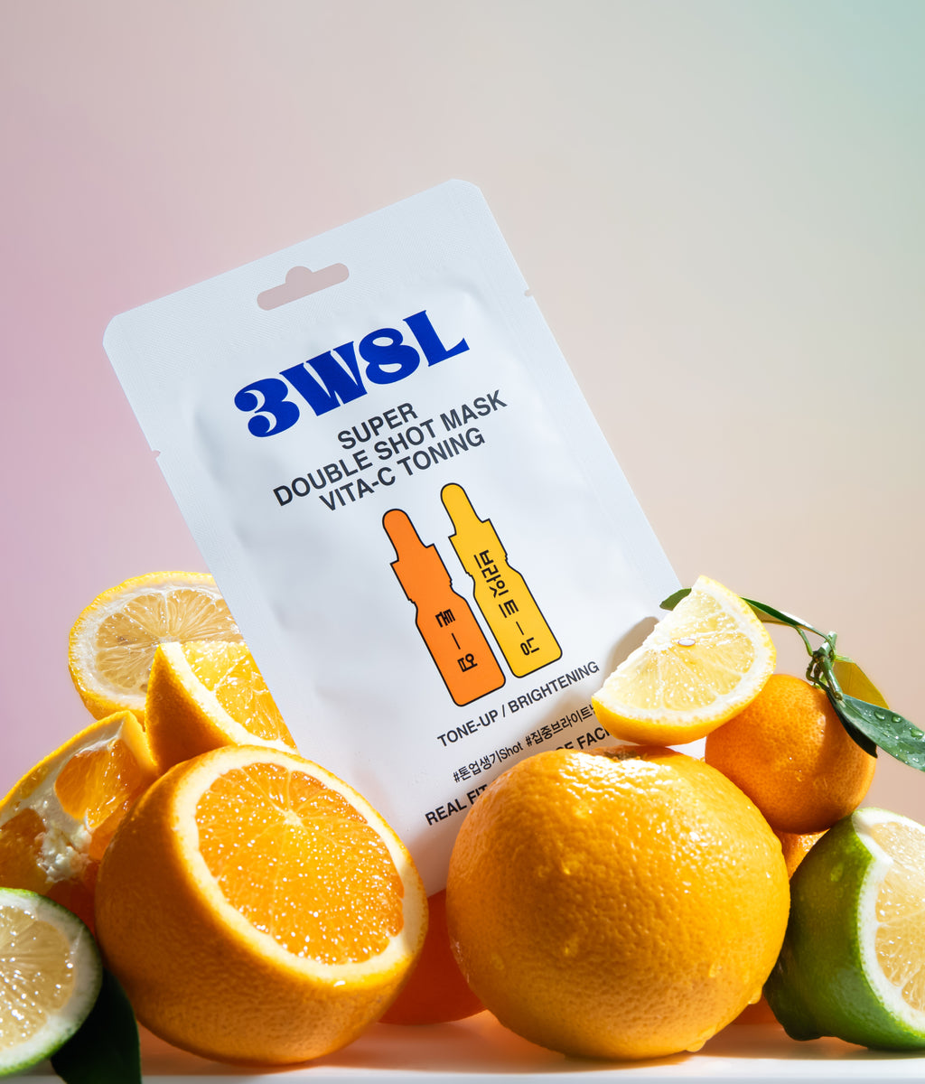 3W8L Super Double Shot Mask Vita‑C Toning