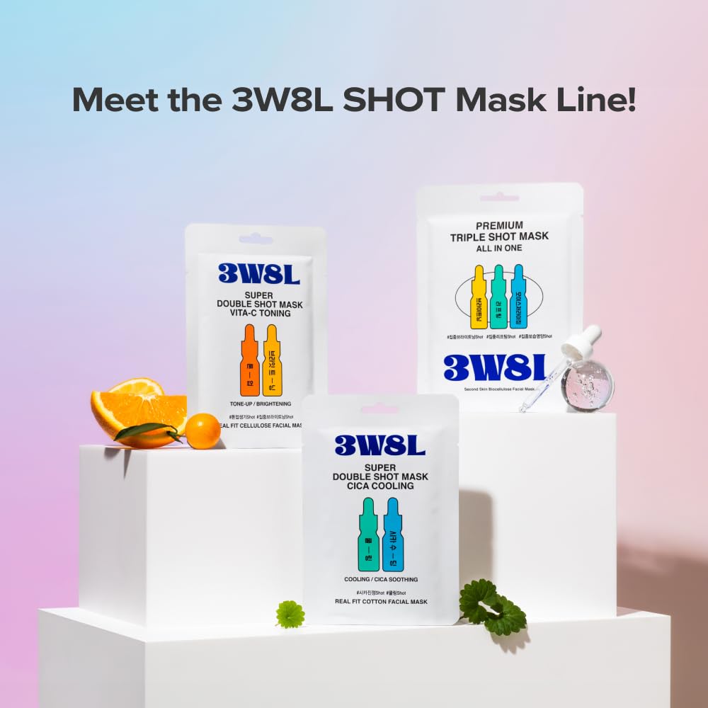 3W8L Super Double Shot Mask Vita‑C Toning