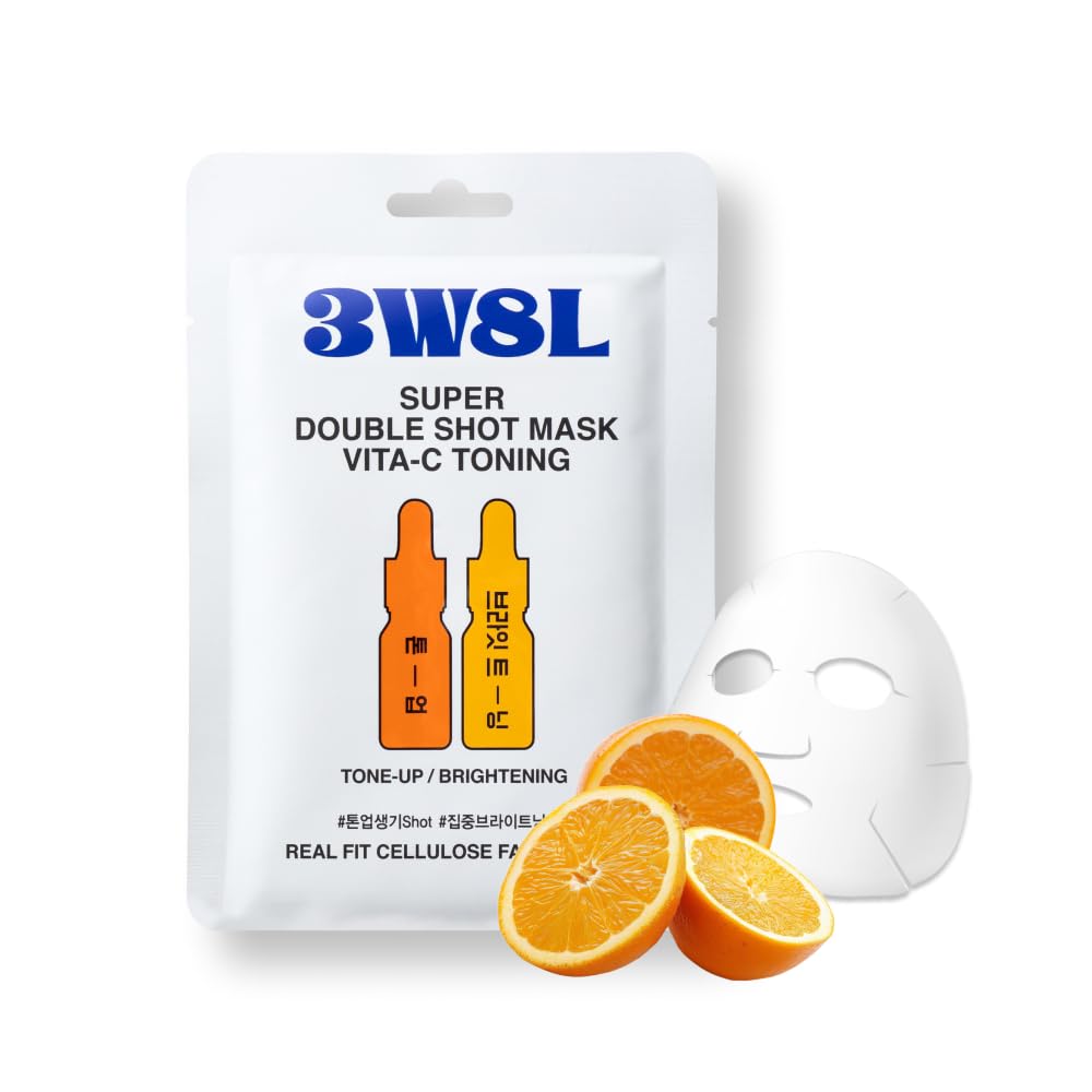 3W8L Super Double Shot Mask Vita‑C Toning