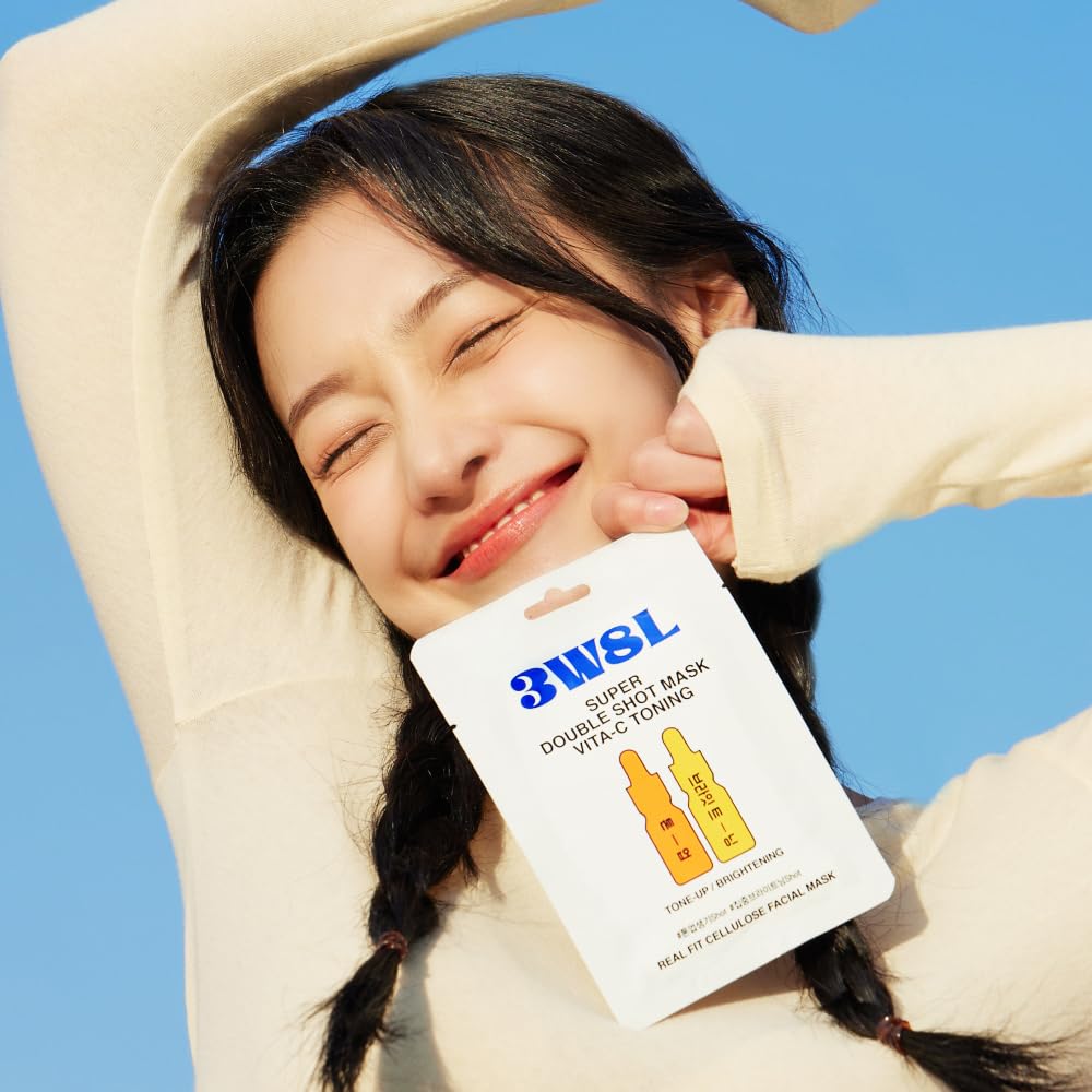 3W8L Super Double Shot Mask Vita‑C Toning