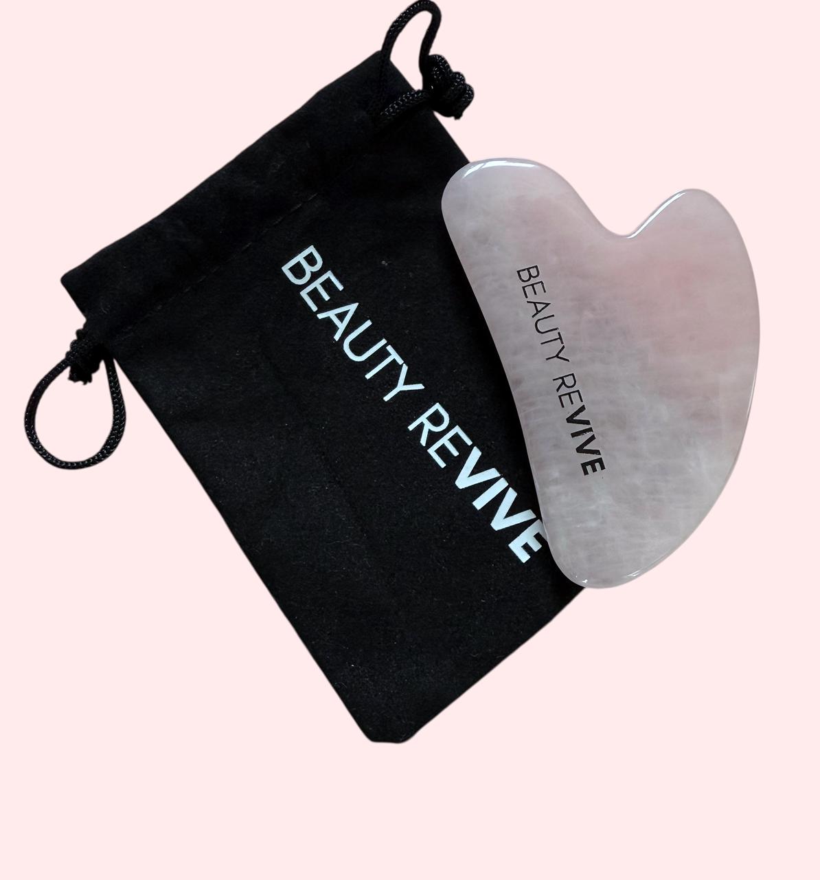BEAUTY REVIVE Rose Quarts Gua Sha Tool