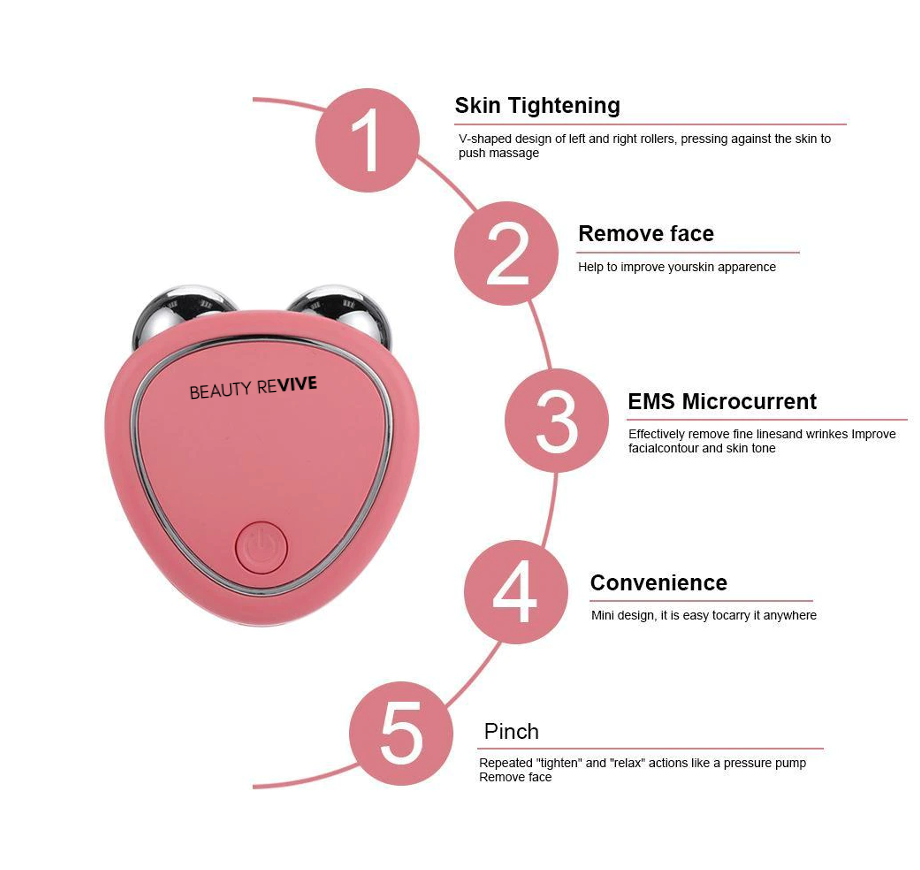 BEAUTY REVIVE Mini Microcurrent Device + Galvanic Gel