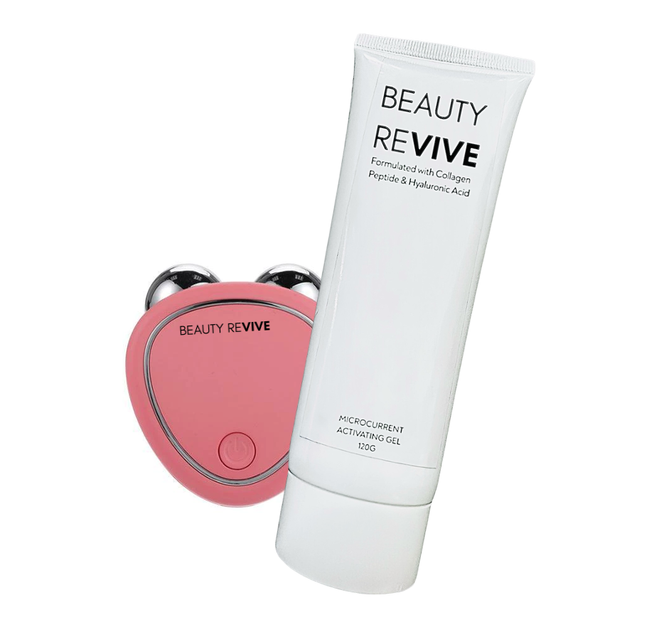 BEAUTY REVIVE Mini Microcurrent Device + Galvanic Gel
