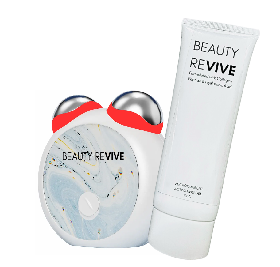 BEAUTY REVIVE Mini Microcurrent Device + Galvanic Gel