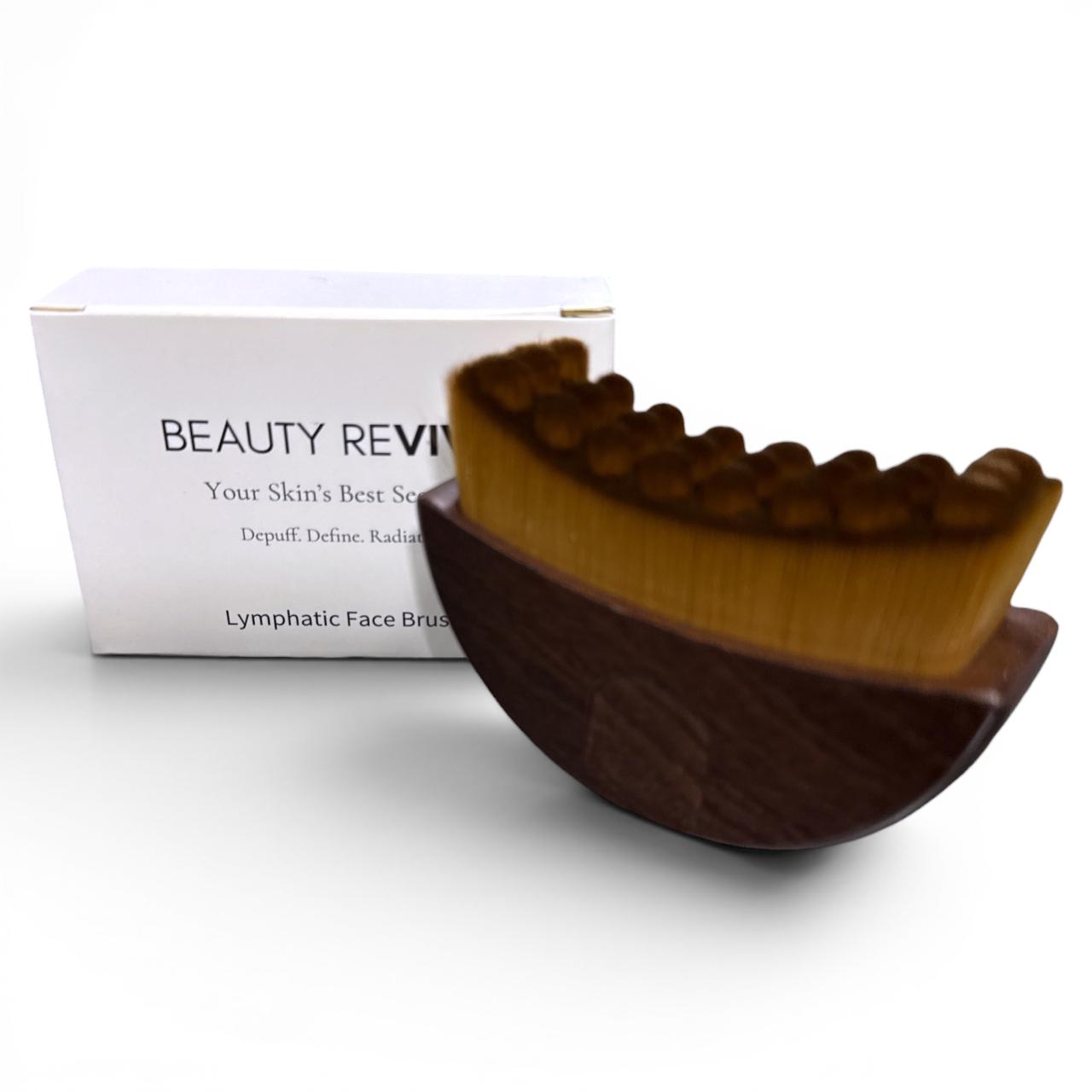 BEAUTY REVIVE Exclusive Wooden Lymphatic Face Brush