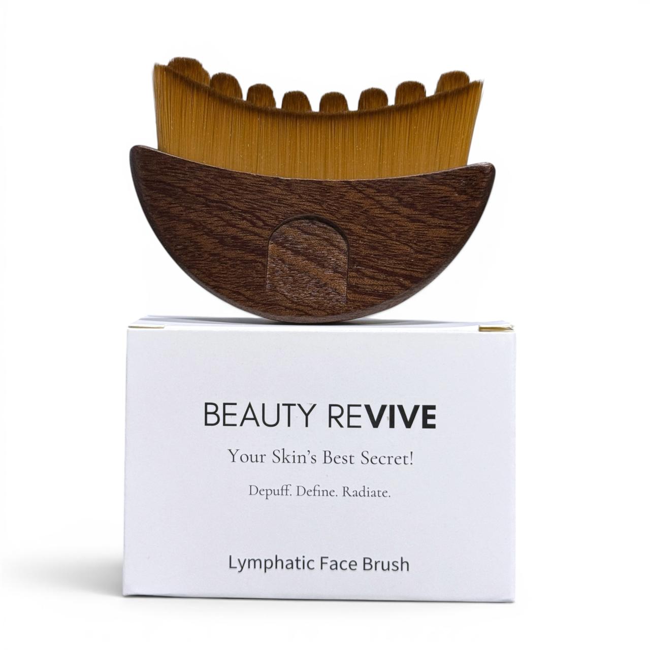 BEAUTY REVIVE Exclusive Wooden Lymphatic Face Brush