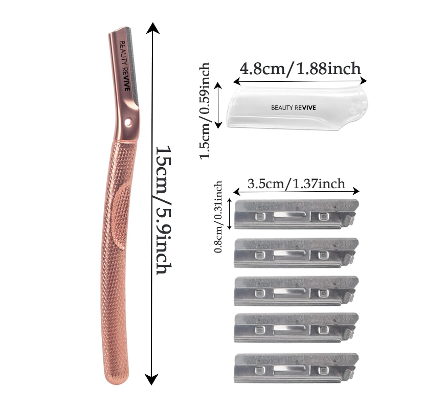 BEAUTY REVIVE Rose Gold Dermaplaning Facial Tool
