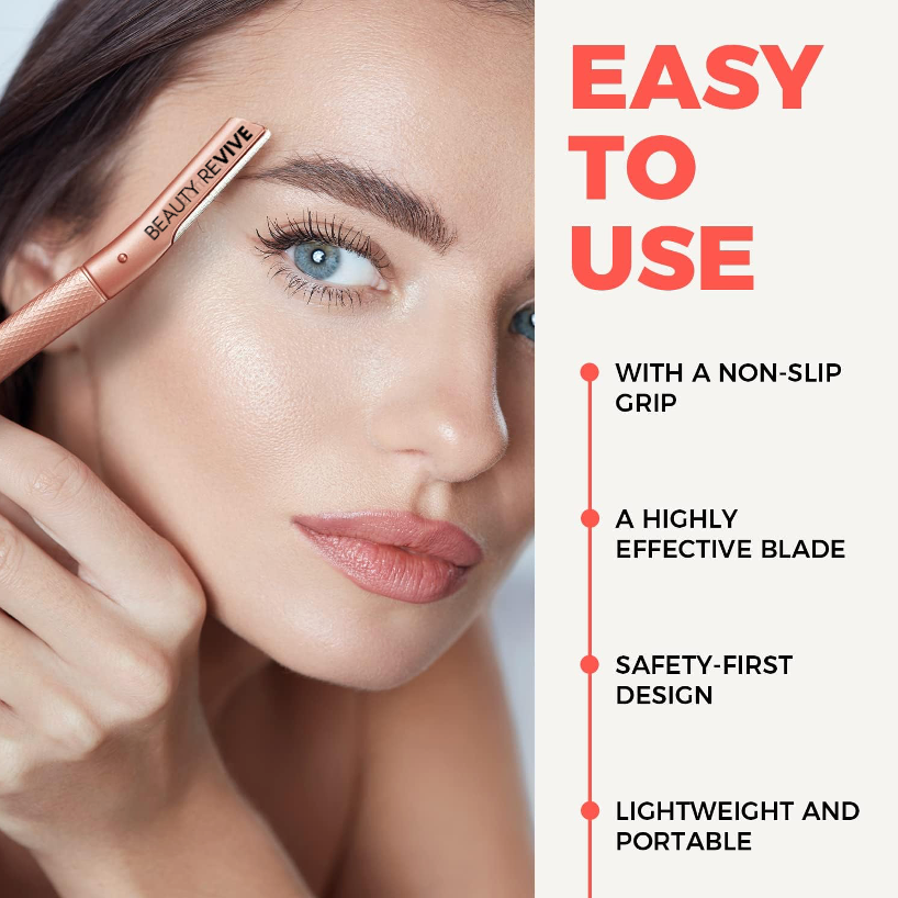 BEAUTY REVIVE Rose Gold Dermaplaning Facial Tool