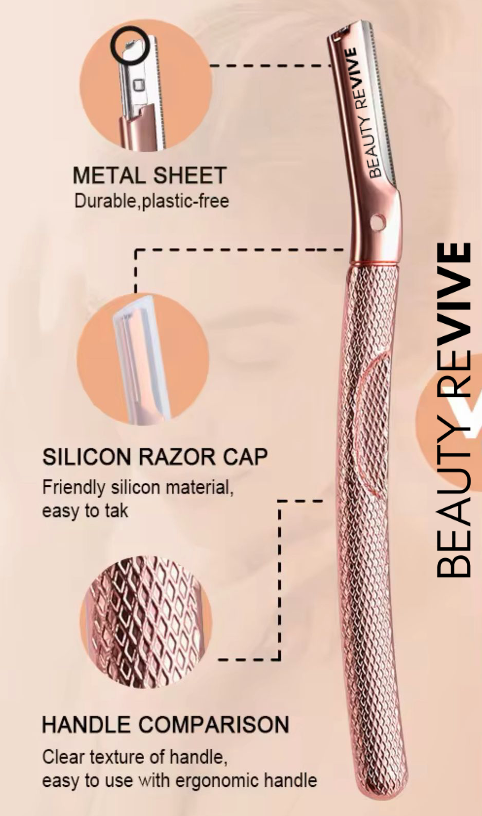 BEAUTY REVIVE Rose Gold Dermaplaning Facial Tool