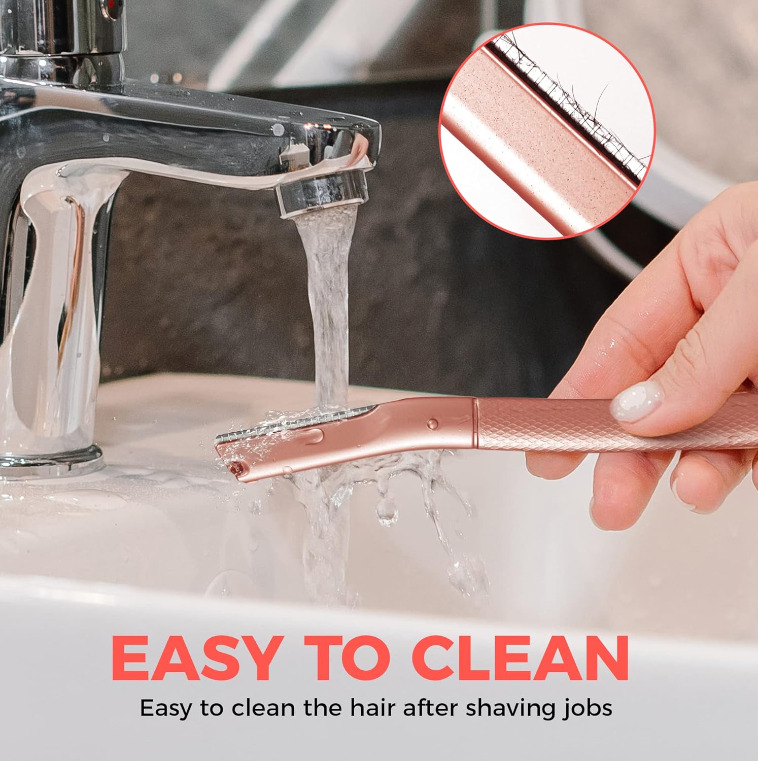 BEAUTY REVIVE Rose Gold Dermaplaning Facial Tool