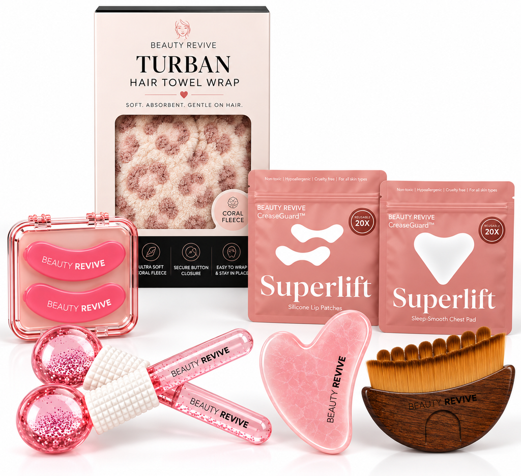 BEAUTY REVIVE Beauty Essentials Bundle | 7-Piece Self-Care Collection
