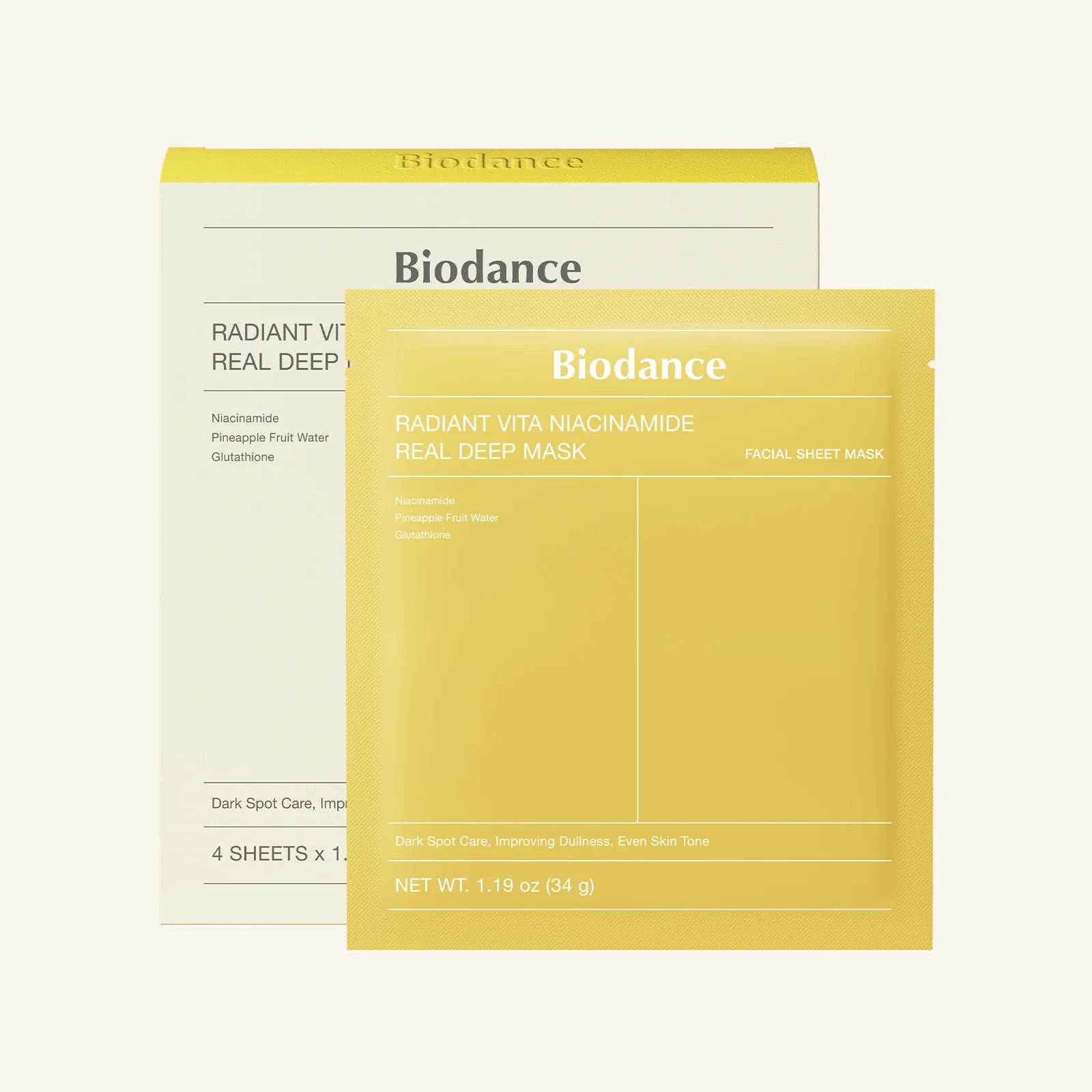 Biodance Radiant Vita Niacinamide Real Deep Mask (Single)