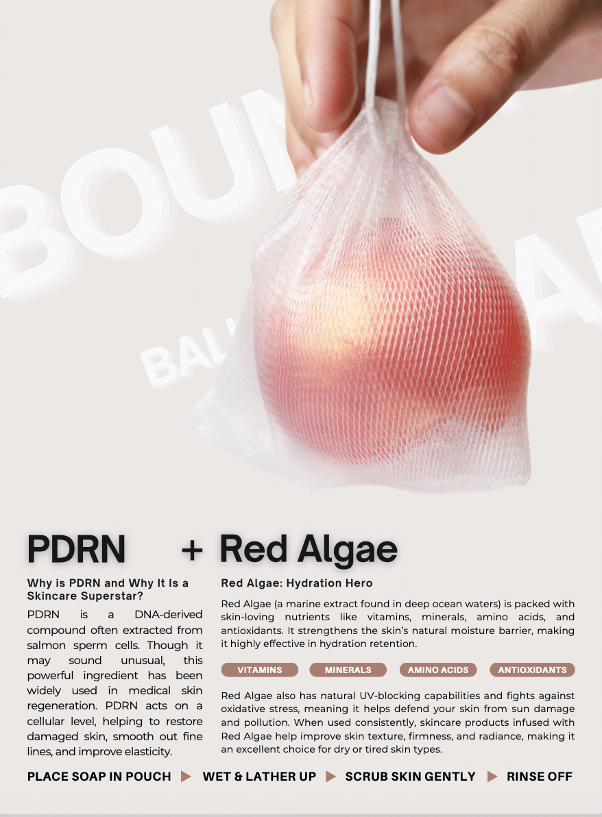 Bouncy Ball Soap with PDRN & Red Algae 110g