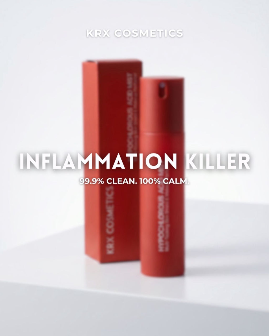 KRX Cosmetics Hypochlorous Acid Spray | Skin Healing & Acne Mist