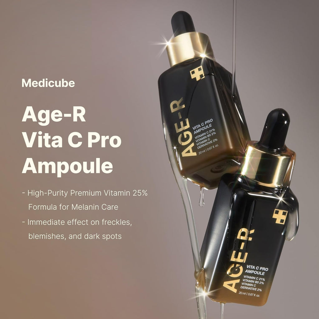 Medicube Age-R Vita C Pro Ampoule 20ml | Brightening Vitamin C Serum for Glowing Skin