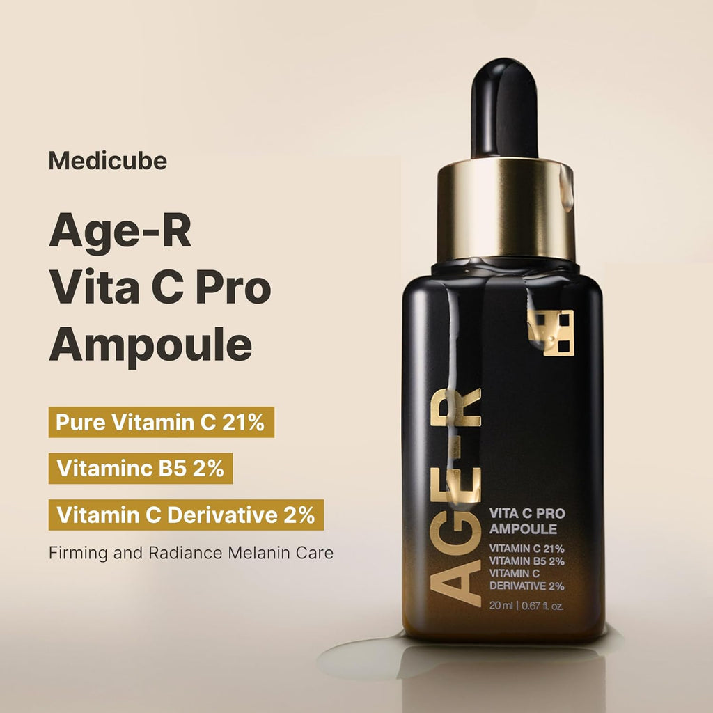 Medicube Age-R Vita C Pro Ampoule 20ml | Brightening Vitamin C Serum for Glowing Skin