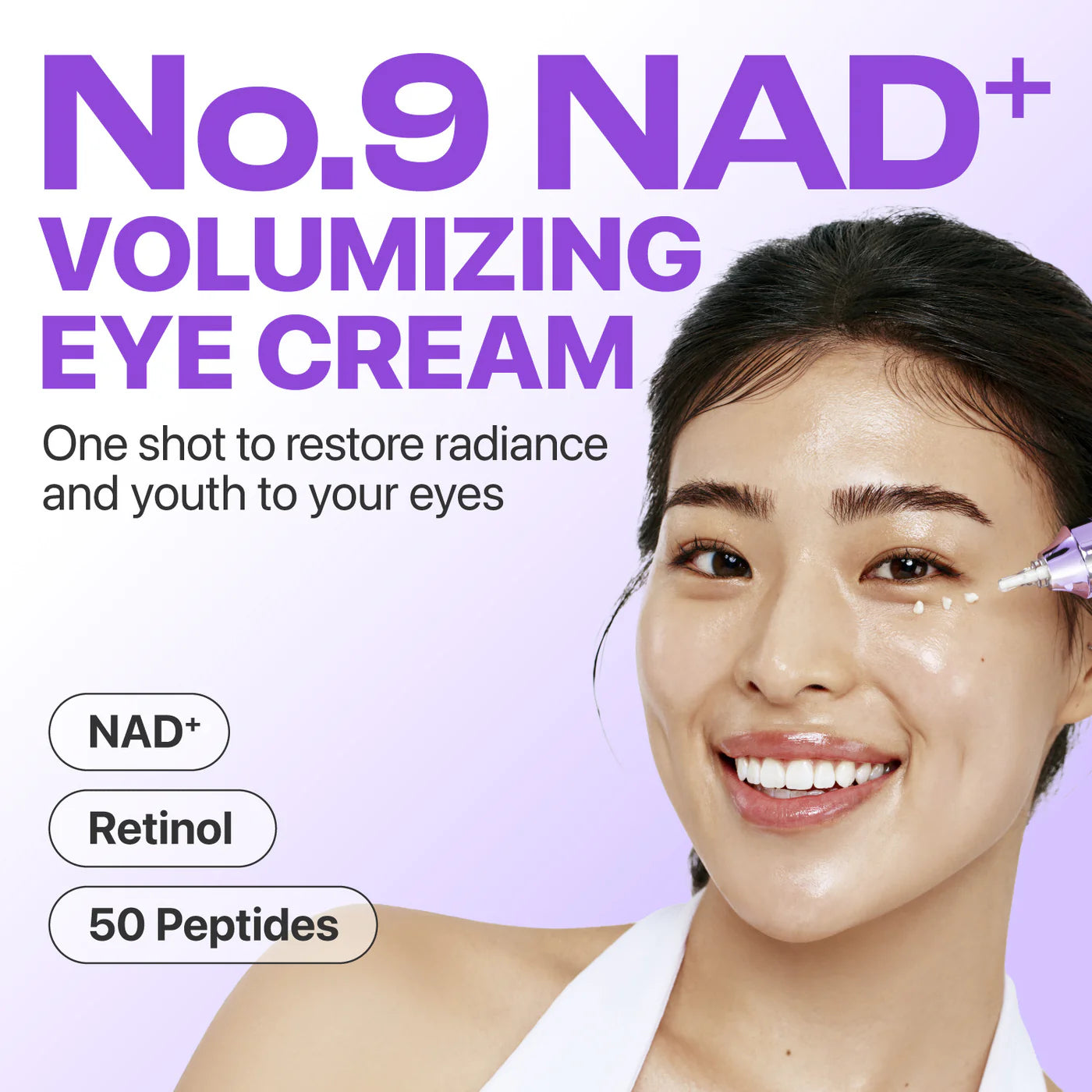 Numbuzin No.9 NAD+ Retinol Volumetox Eye Cream 10ml | Anti-Ageing Eye Treatment