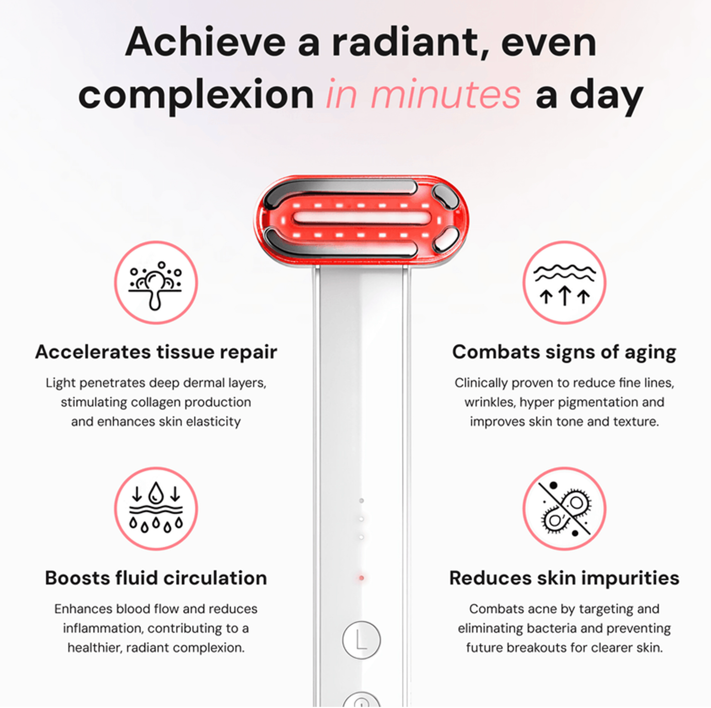 BEAUTY REVIVE Red Light Wand – Refresh Lift & Smooth