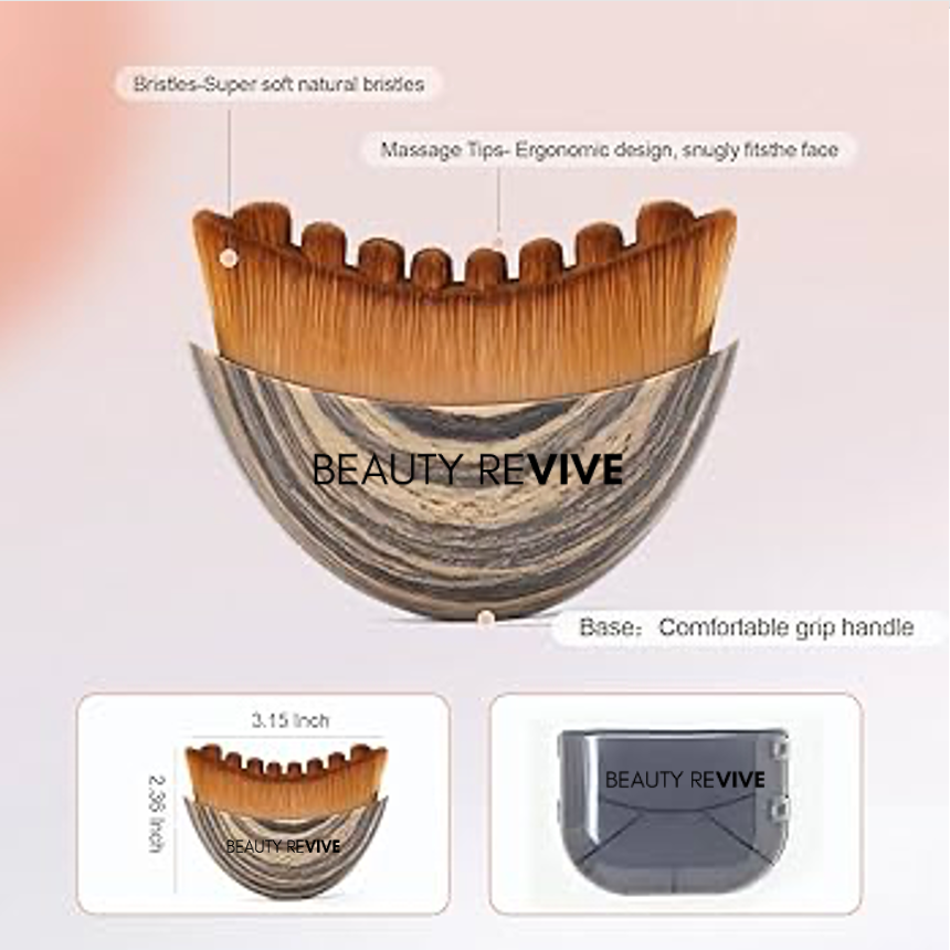 BEAUTY REVIVE Lymphatic Contour Face Massage Brush