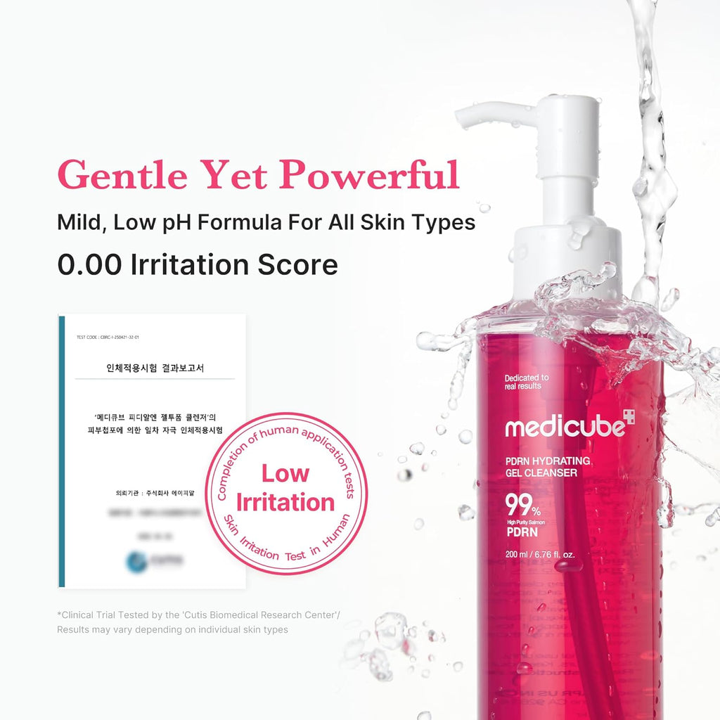 Medicube PDRN Hydrating Gel Cleanser 200ml | Gentle Repairing & Hydrating Cleanser