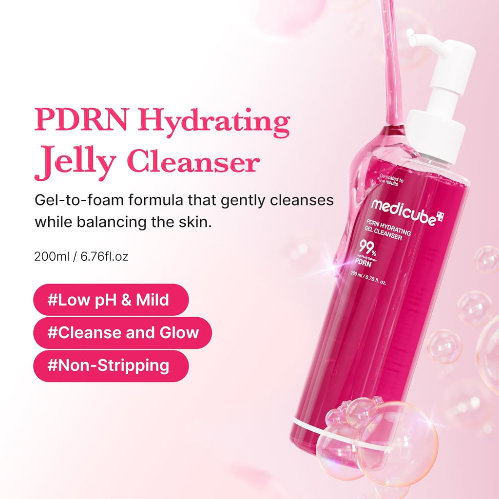 Medicube PDRN Hydrating Gel Cleanser 200ml | Gentle Repairing & Hydrating Cleanser